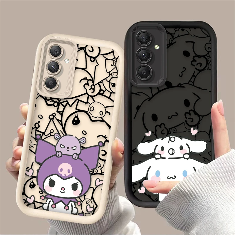 Cute Cinnamoroll Kuromi Cartoon Case for Samsung Galaxy A26 A36 A56 A05 A05S A15 A25 A35 A55 A54 A34 A24 A14 A13 A52 A52S A51