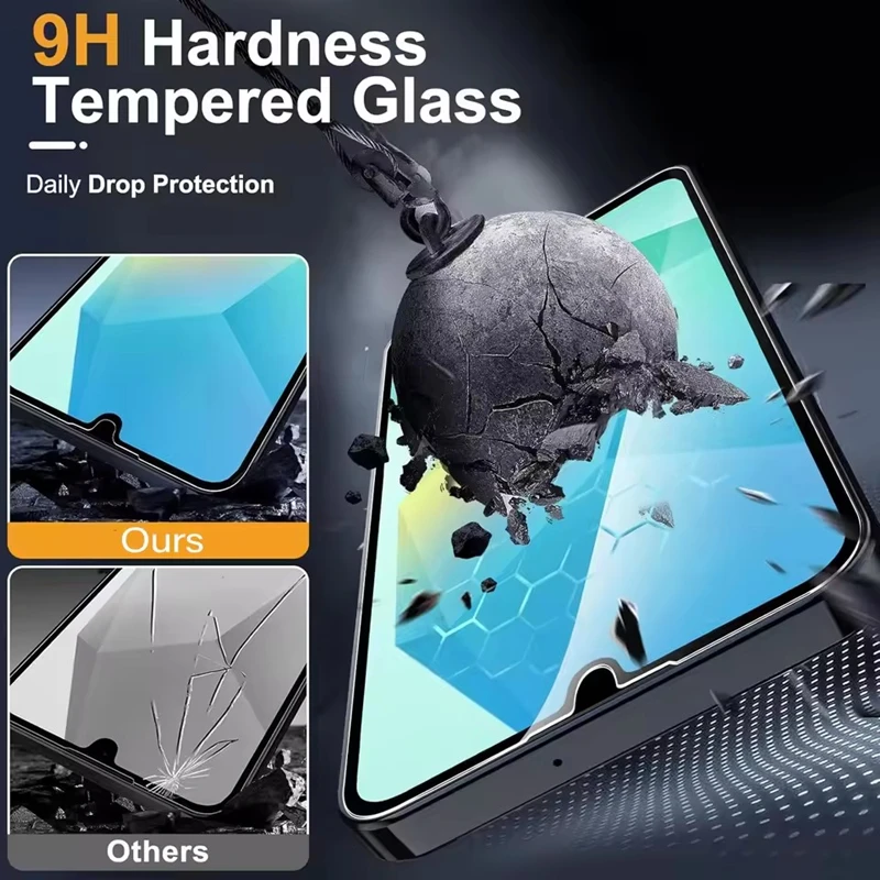 5 قطعة الزجاج المقسى لسامسونج A16 A56 A55 A54 A53 A52 A52S A51 A71 A36 A35 A34 A33 A32 A13 M31 M51 S10E S20FE حامي الشاشة #4