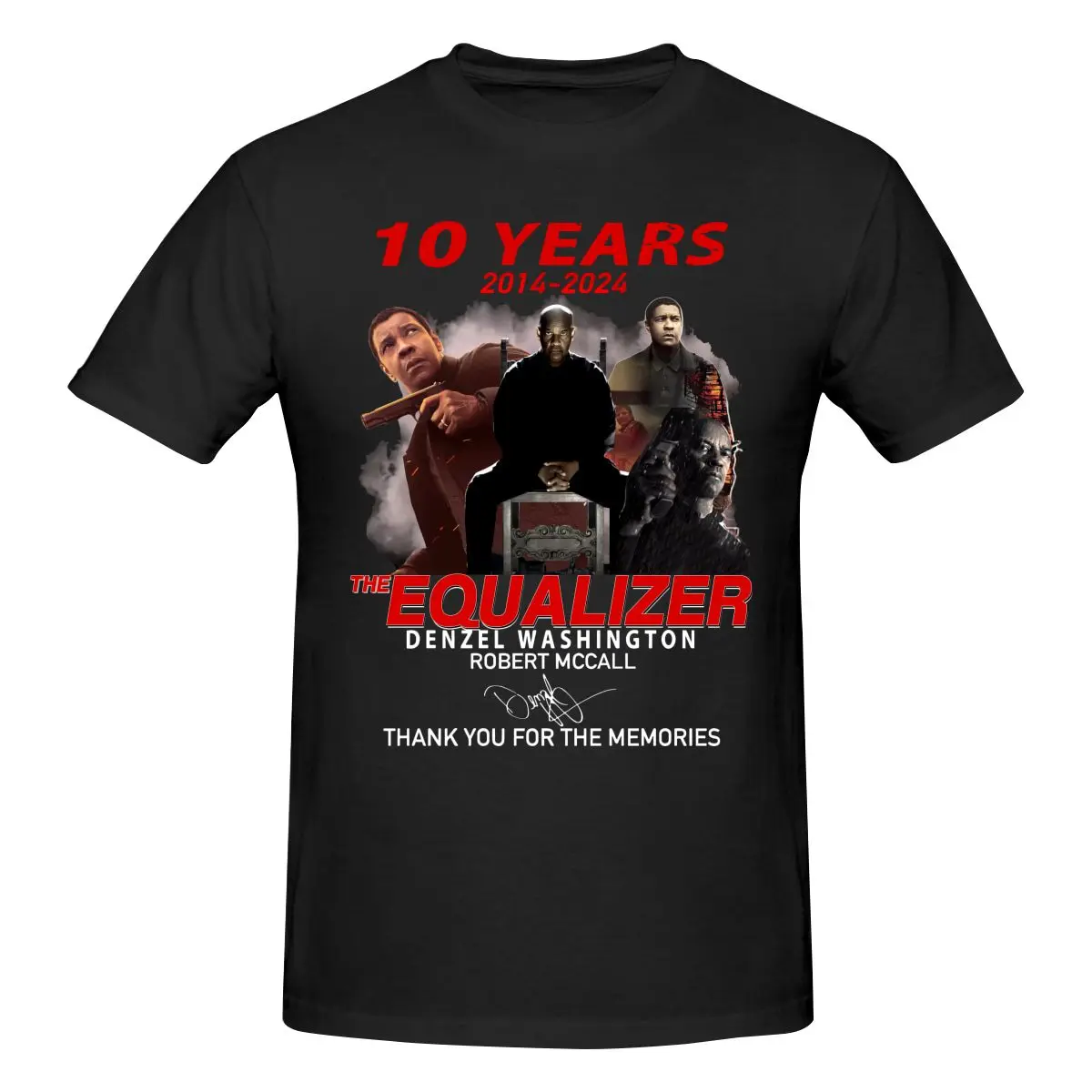 10 Jahre der Equalizer T-Shirt Denzel Washington Robert Mccall lange oder kurze Ärmel