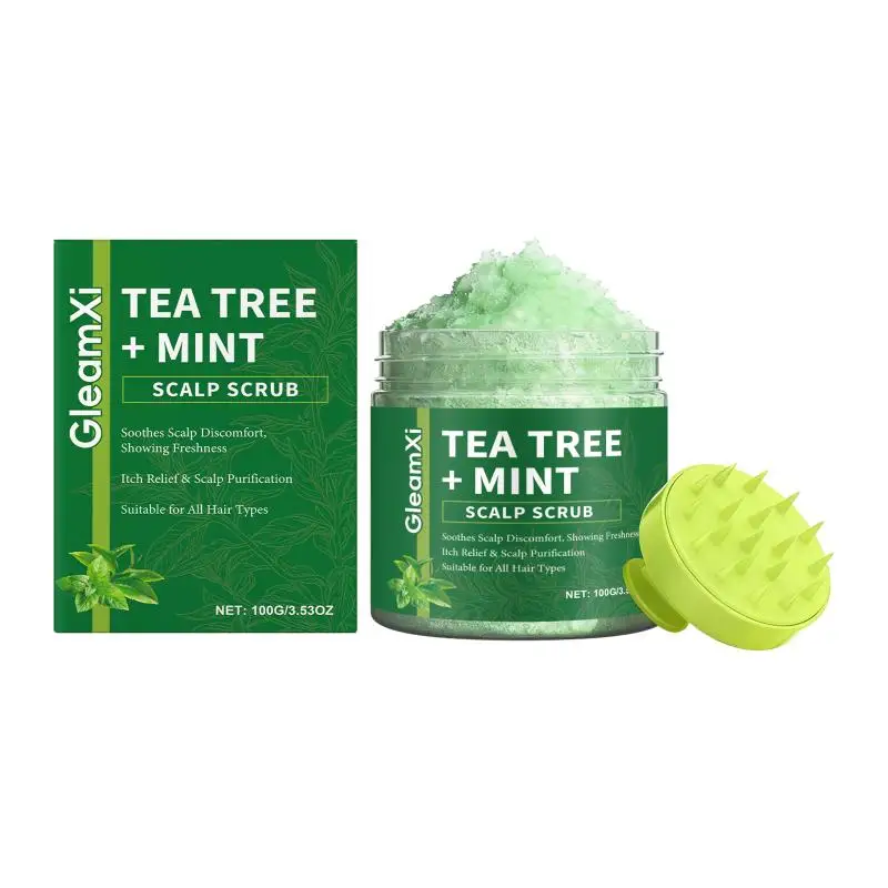 Tea Tree Scalp Scrub Gently Cleanses The Scalp, Making It Naturally Plump, Smooth And Lustrous For Hair Care
