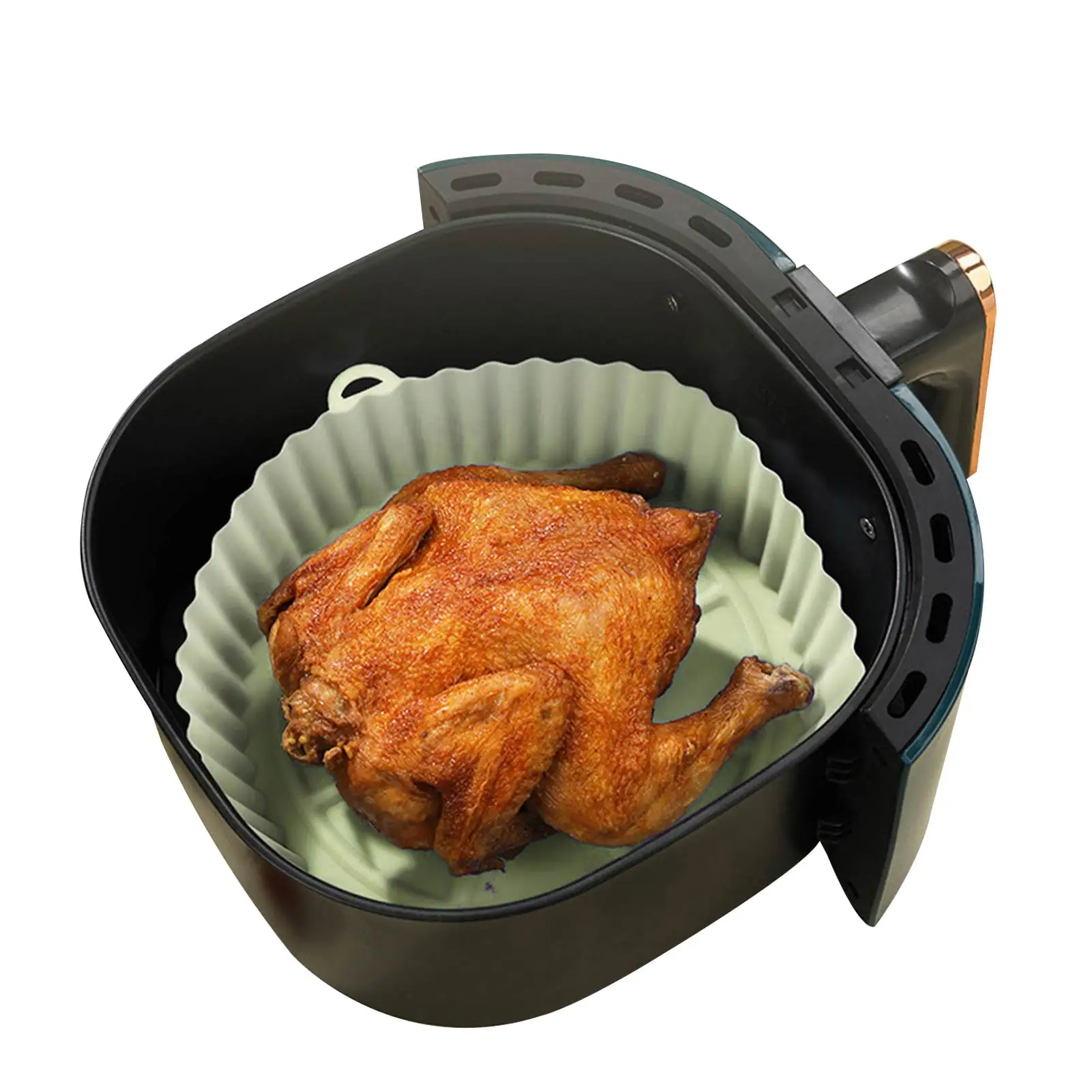 Fryer Silicone Pot Environmentally Friendly Recycling Air Fryer Silicone Pot Easy To Clean Fryer Silicone Pot Replacement Of