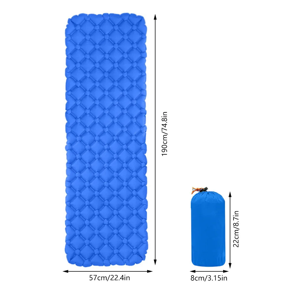 Camping karimata nadmuchiwany materac ultralekka mata powietrzna zewnętrzna składana poduszka powietrzna nylonowa mata do spania TPU do podróży