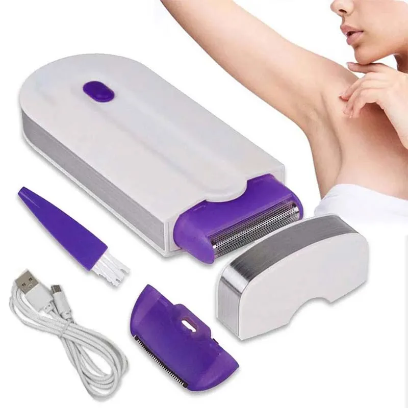 USB Aufladbare Frauen Epilierer Tragbare Haar Entfernung Werkzeug Rotary Rasierer Körper Gesicht Bein Bikini Lip Epilierer – Detail 10