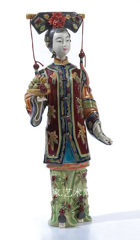 Porcelain figurines of ancient Chinese style figures living room Antique shelf decorations Beauty figure Sculpture statue