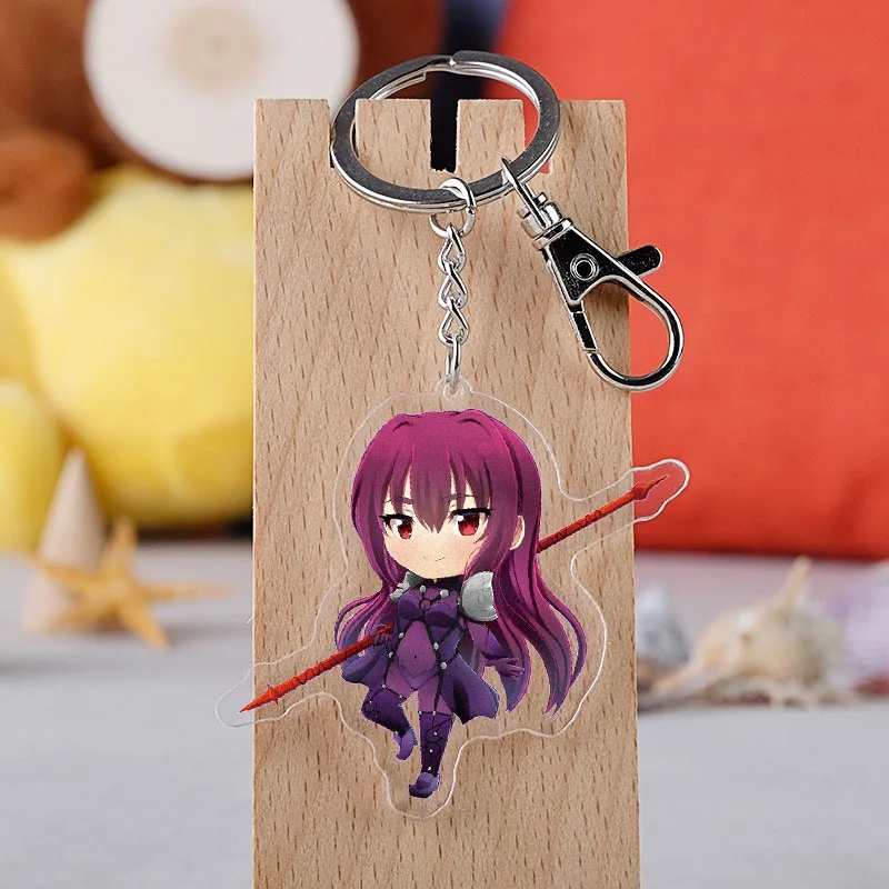 Game Fate Sleutelhanger Cartoon Figuur Sabel Astolfo Acryl Hangende Sleutelhanger Leuke Cartoon Game Karakter Sleutelhanger Groothandel