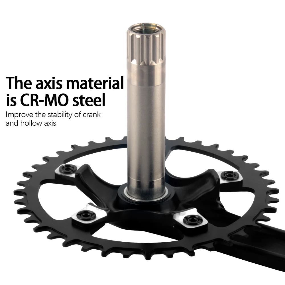 Prowheel Rennrad-Kurbelgarnitur 170 172,5mm Fahrradkurbel Schmal-Breit-Kettenblatt 36T-60T Krone 8 9 10 11 12 Gang für Shimano Teile – Detail 18
