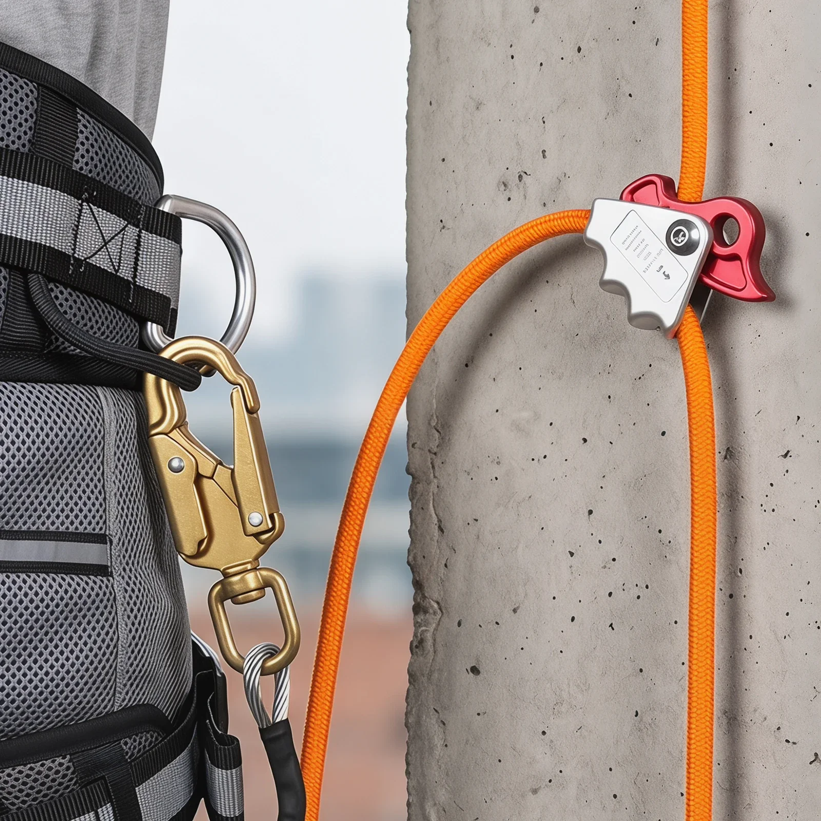 1/2In X 10ft Steel Wire Core Flipline Kit Climbing Positioning Kit Lanyard Arborist Tree Climbers Flip Line for Tree
