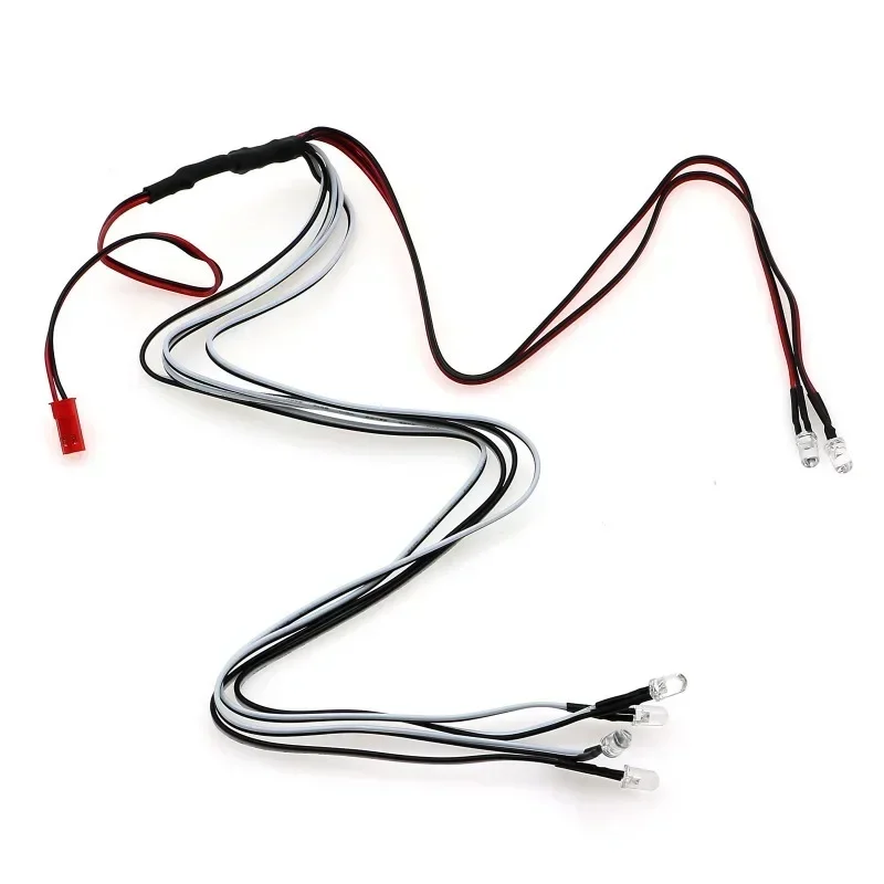 Luz LED con Cable de conversión para 1/10 1/8 Axial SCX10 Trxs TRX4 D90 HSP HPI accesorios piezas de mejora Rc Crawler Car Truck