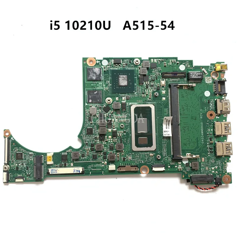 

DA0ZAWMB8G0 For Acer A515-54 Laptop Motherboard SRGKY I5-10210U 4GB DDR4 Mainboard Without GPU 100% Tested