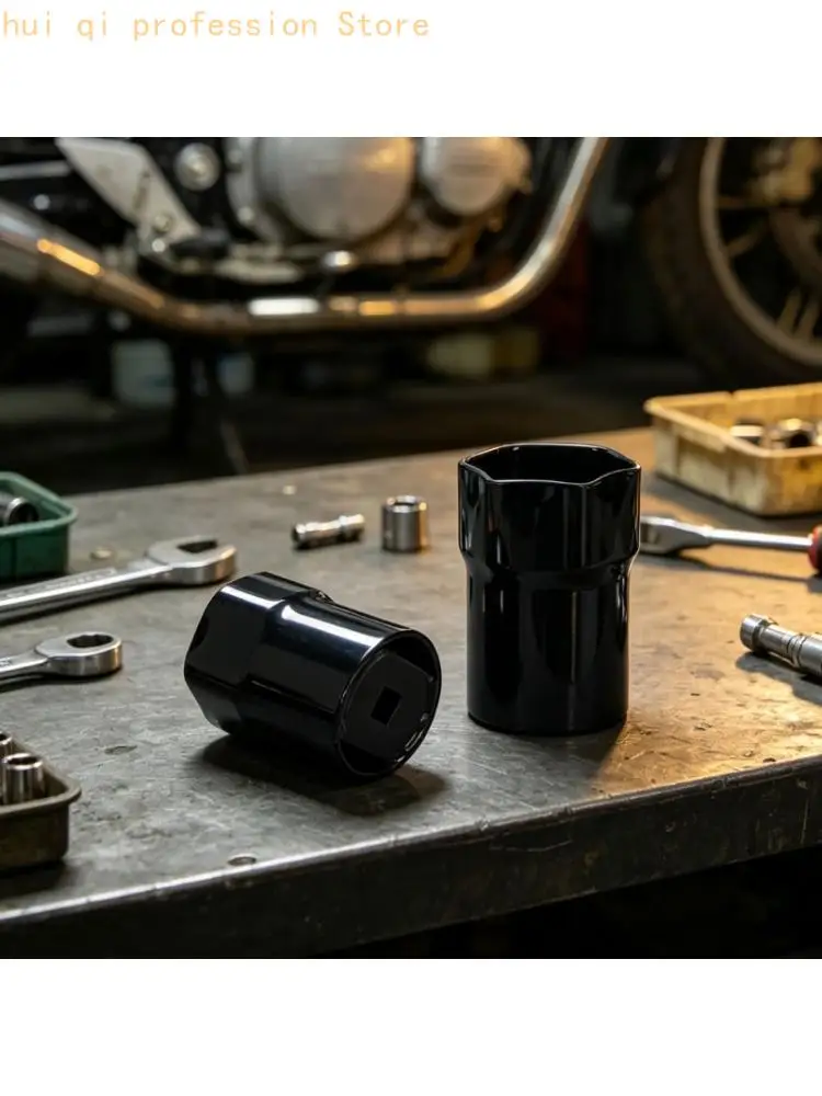 Wheel Shaft Locknut Installation Attachment with Six Point Working Form, 45# Steel Body, and Square Drive Opening H8WE