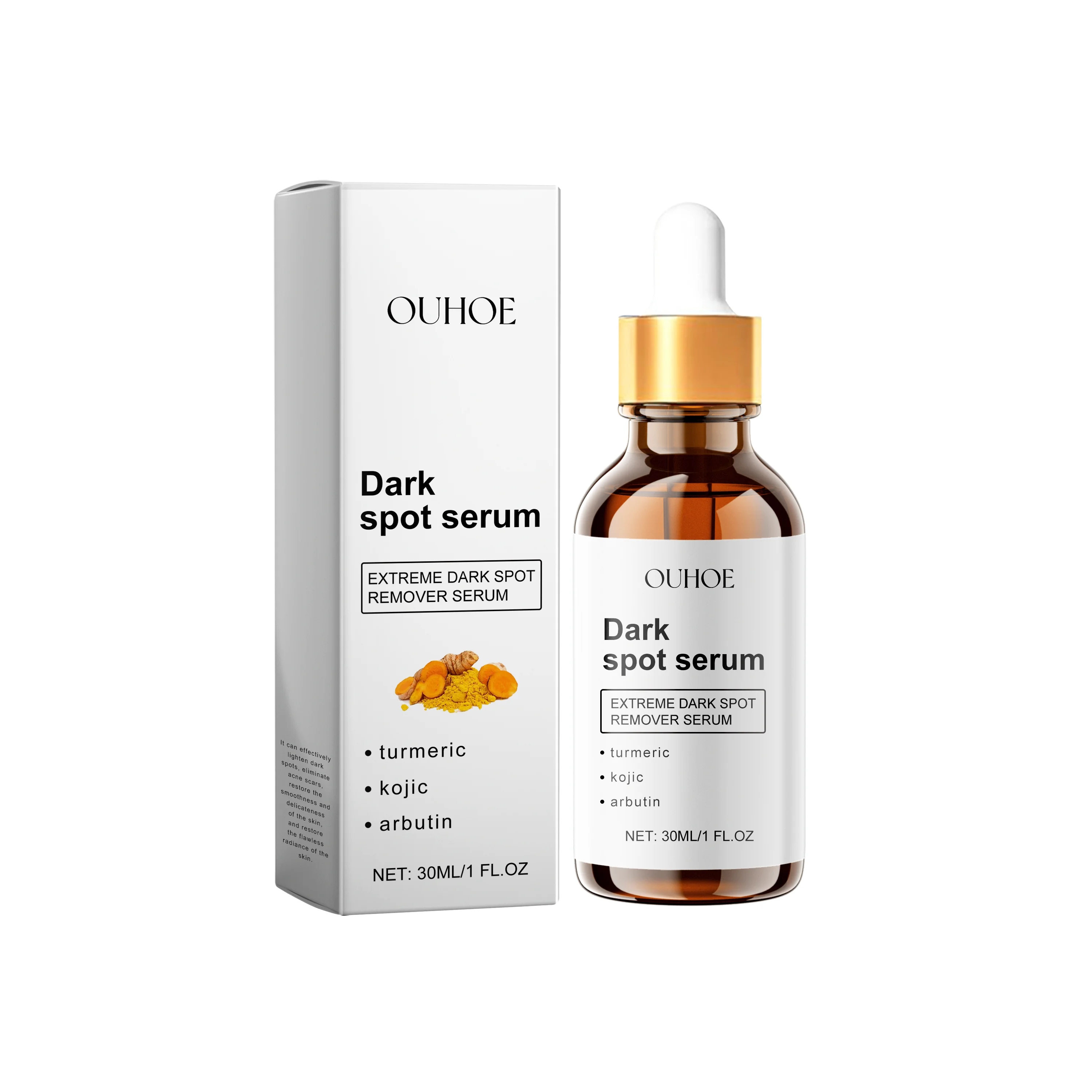 Gentle Dark Spot Removal Correcting Turmeric Serum Moisturizing & Firming Facial Skin Repair Skin Brightening Care Essence