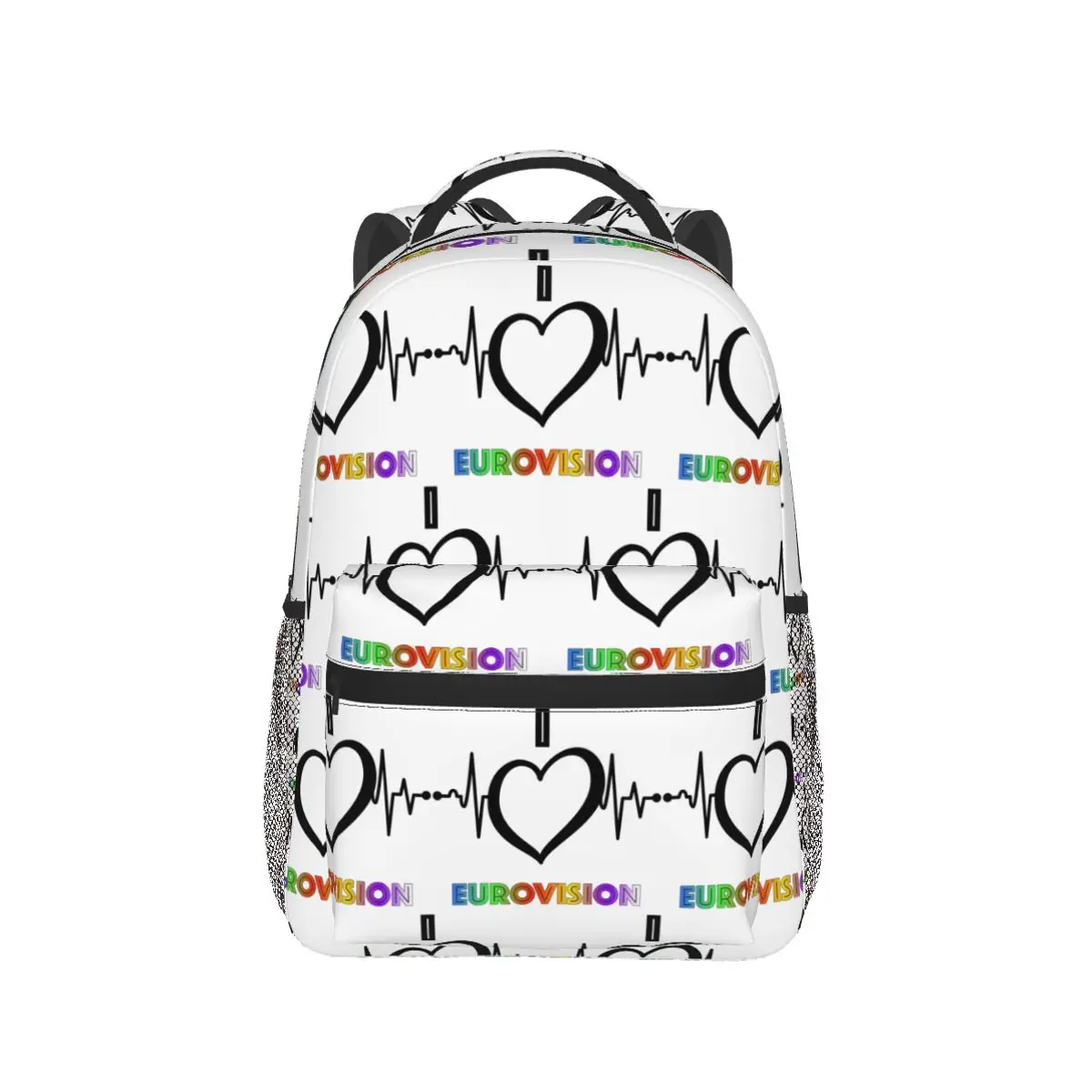 

Рюкзак «Я люблю Евровидение» с радужным узором, Лидер продаж, рюкзак большой емкости, школьная сумка, сумки на плечо для мужчин и женщин