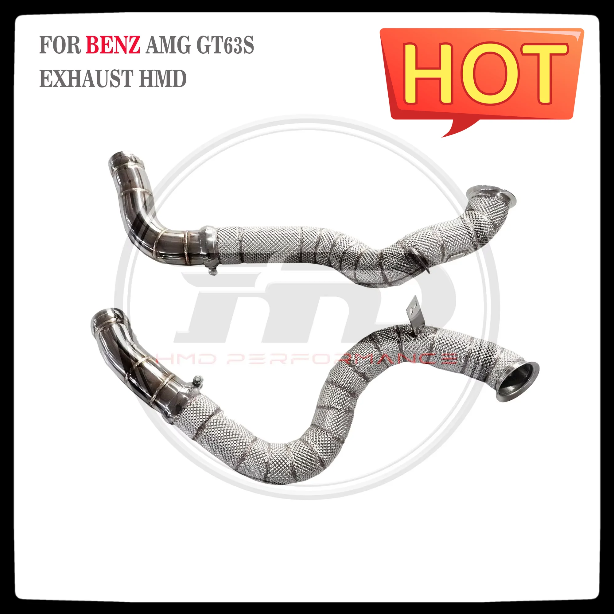 

HMD Car Accessories Exhaust downpipe for Mercedes Benz GT63S AMG With Catalytic Converter Peformance Downpipe