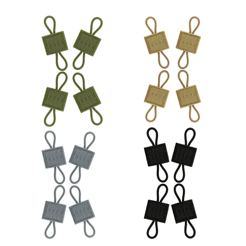 4pcs  Outdoor Gear Holder Clip Molle Web Binding Ribbon Elastic Elastic Buckle Molle Accessories,for Attachment to Vests,Bags