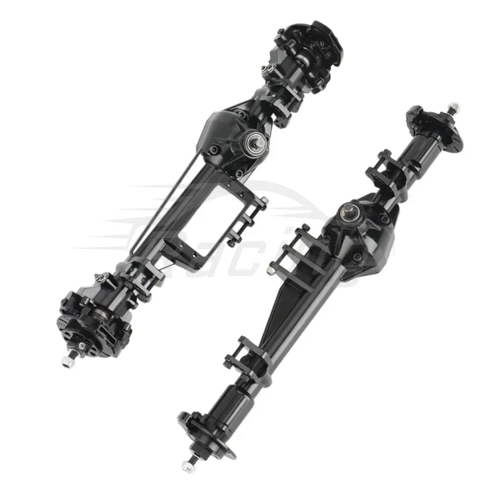 Metal Alloy Complete Front & Rear Straight Axle with Gears for Axial RBX10 Ryft 1/10 RC Cralwer Car Upgrade Parts