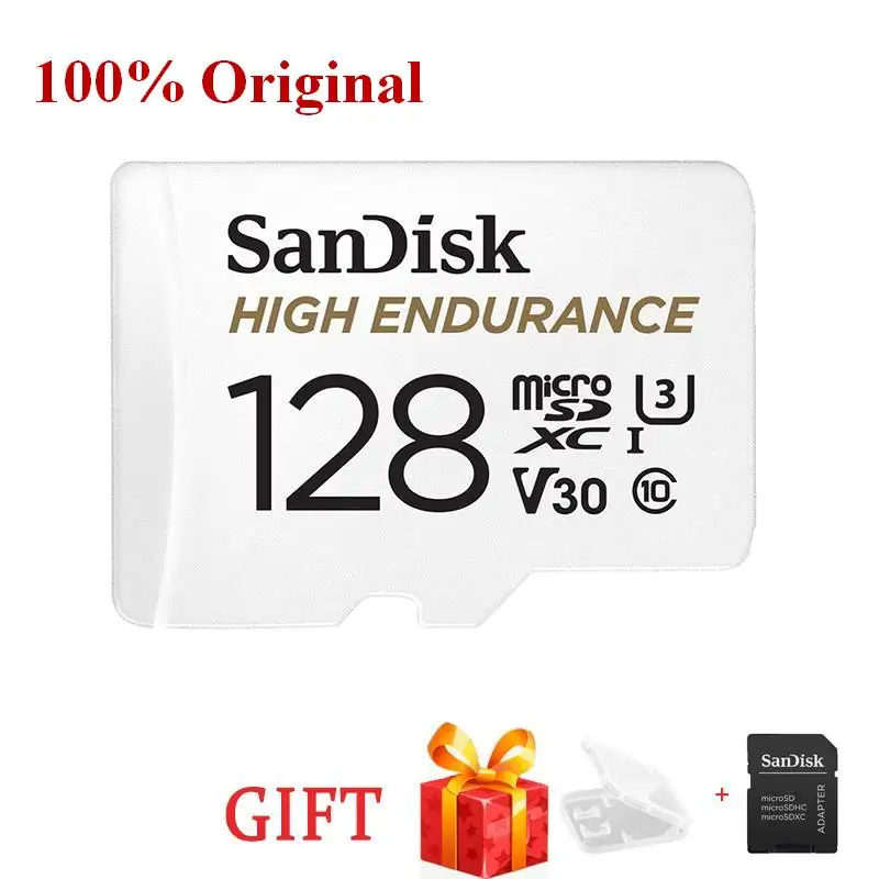 Sandisk High Endurance Video Monitoring 32GB 64GB 128GB 256GB SD Card SDHC/SDXC Class10 100MB/s TF Card for Video Monitoring