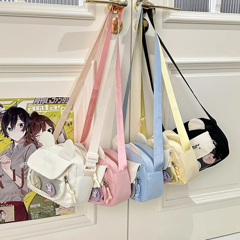 New Y2k Mini Anime Ita Bag Two-dimensional Small Crossbody Bag Cute Girl Transparent Shoulder Bag Otaku DIY Comic Display Purses