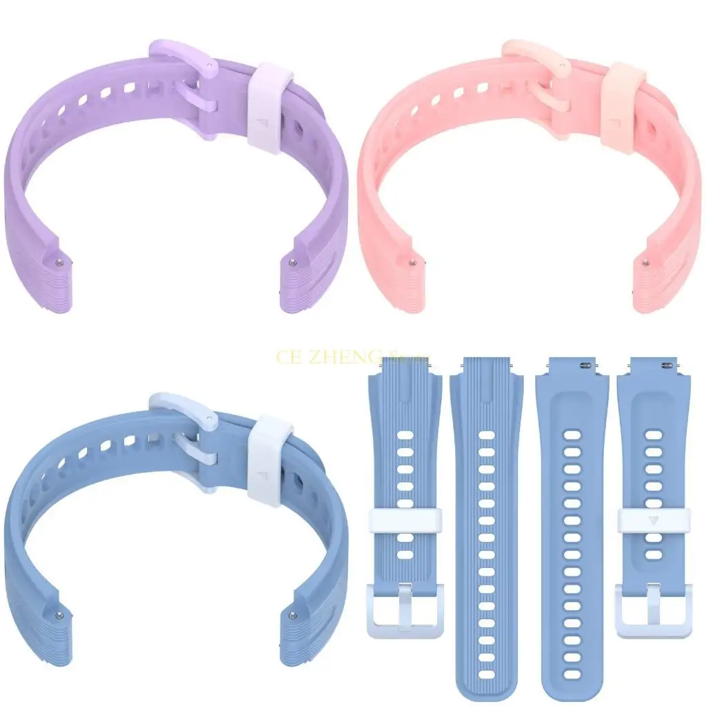 E56B 교체 유연한 손목 스트랩 어린이를위한 퀵 릴리스 벨트 감시 15mm