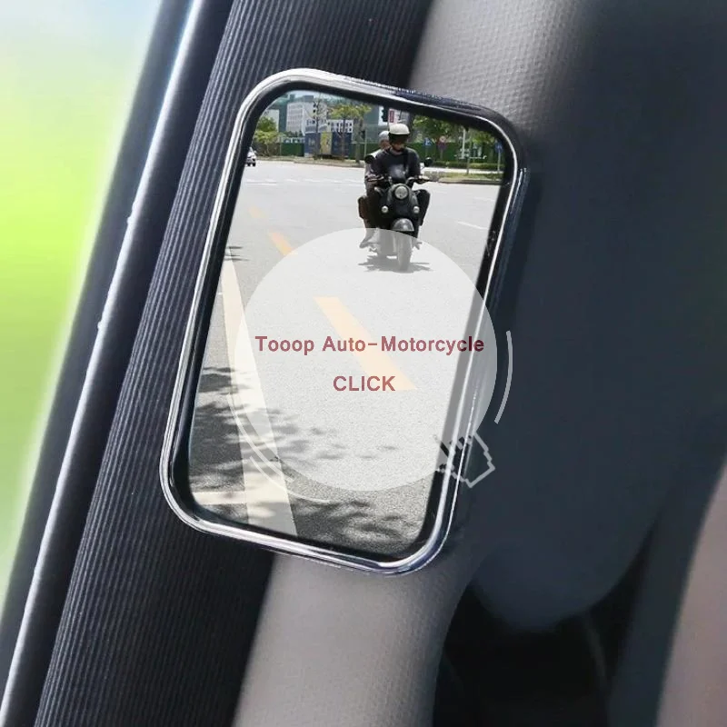 2 Pcs 360° Swivel Car Blind Spot Mirror HD Wide Angle Adjustable Rear View Mirror for Reverse Parking Help