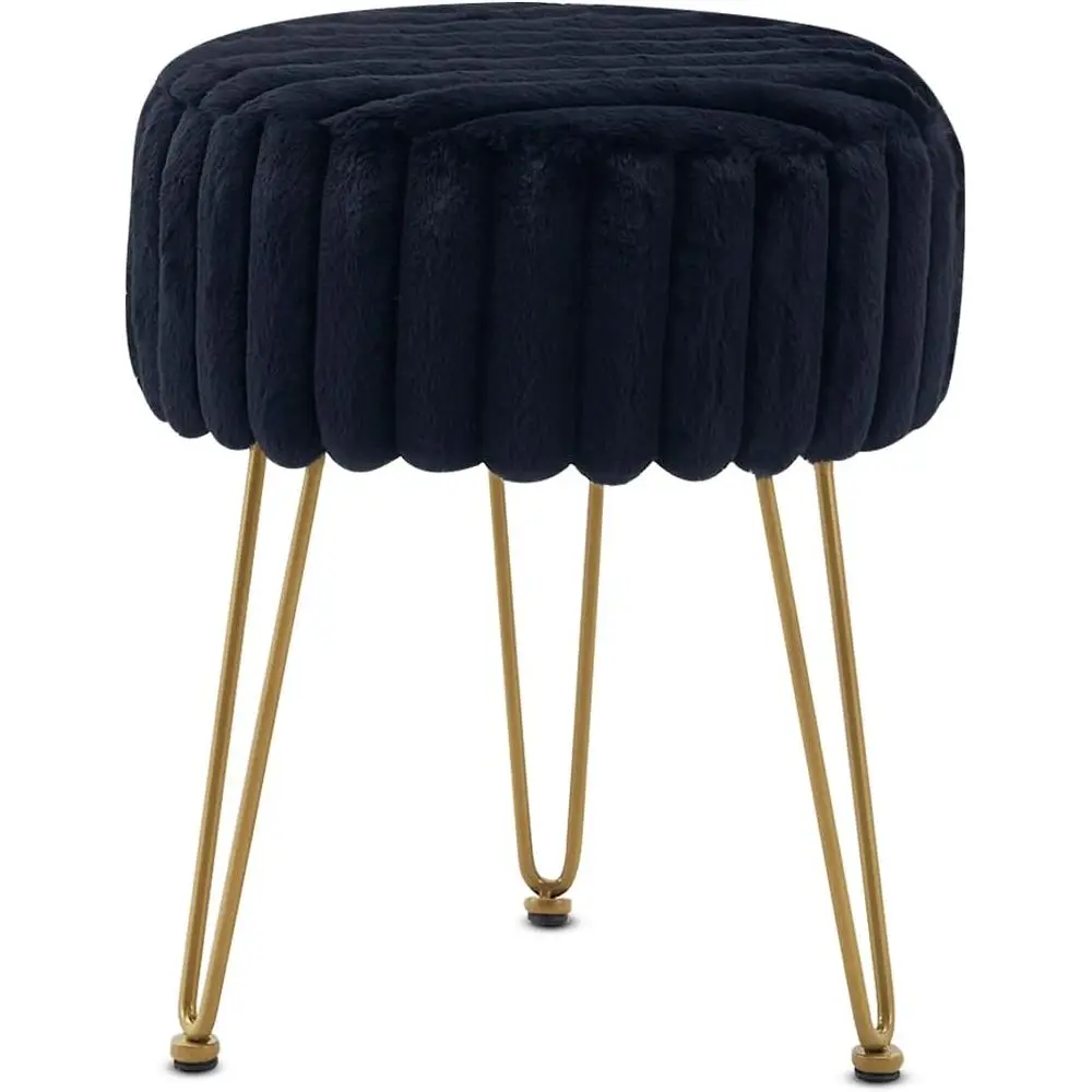 

Vanity Stool,aux ur Ottoman oot Stool, Dring Table Seat with Metal Leg Vanity Chair or Bedroom, Living Room, Entryway, Oices