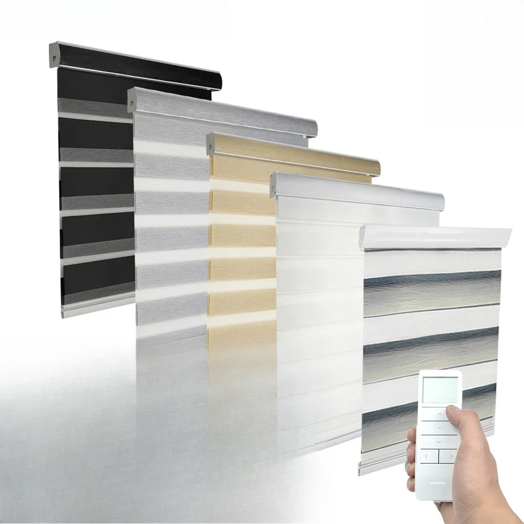 Decopedia  Zebra Blinds Square Valance Window Blinds Day and Night Roller Shades Blackout for Home Windows Sliding Door