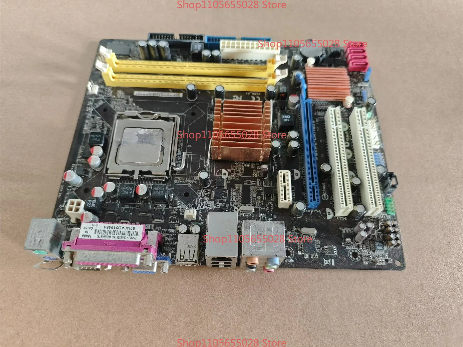 For ASUS P5KPL-CM/160075 pin interface, support DDR2 memory dual channel PCI-E interface with SATA interface