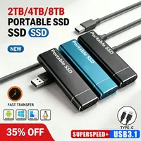 Disco duro externo portátil USB 3.1 tipo C de aluminio