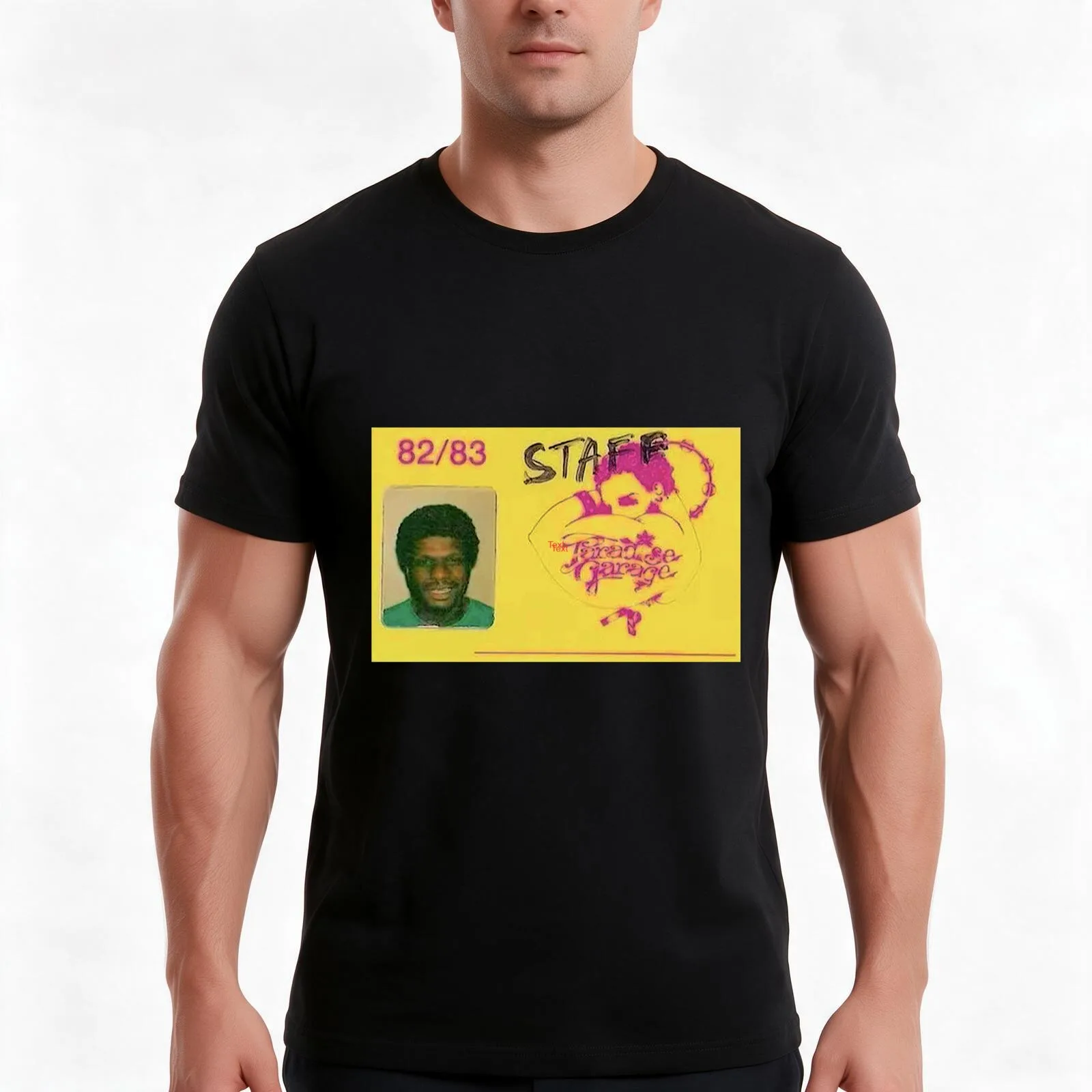 LARRY LEVAN PARADISE GARAGE MEMBERSHIP ID CARD T-Shirt, Summer Casual Cotton Tee, Oversized Streetwear Tops, Unisex Men Women