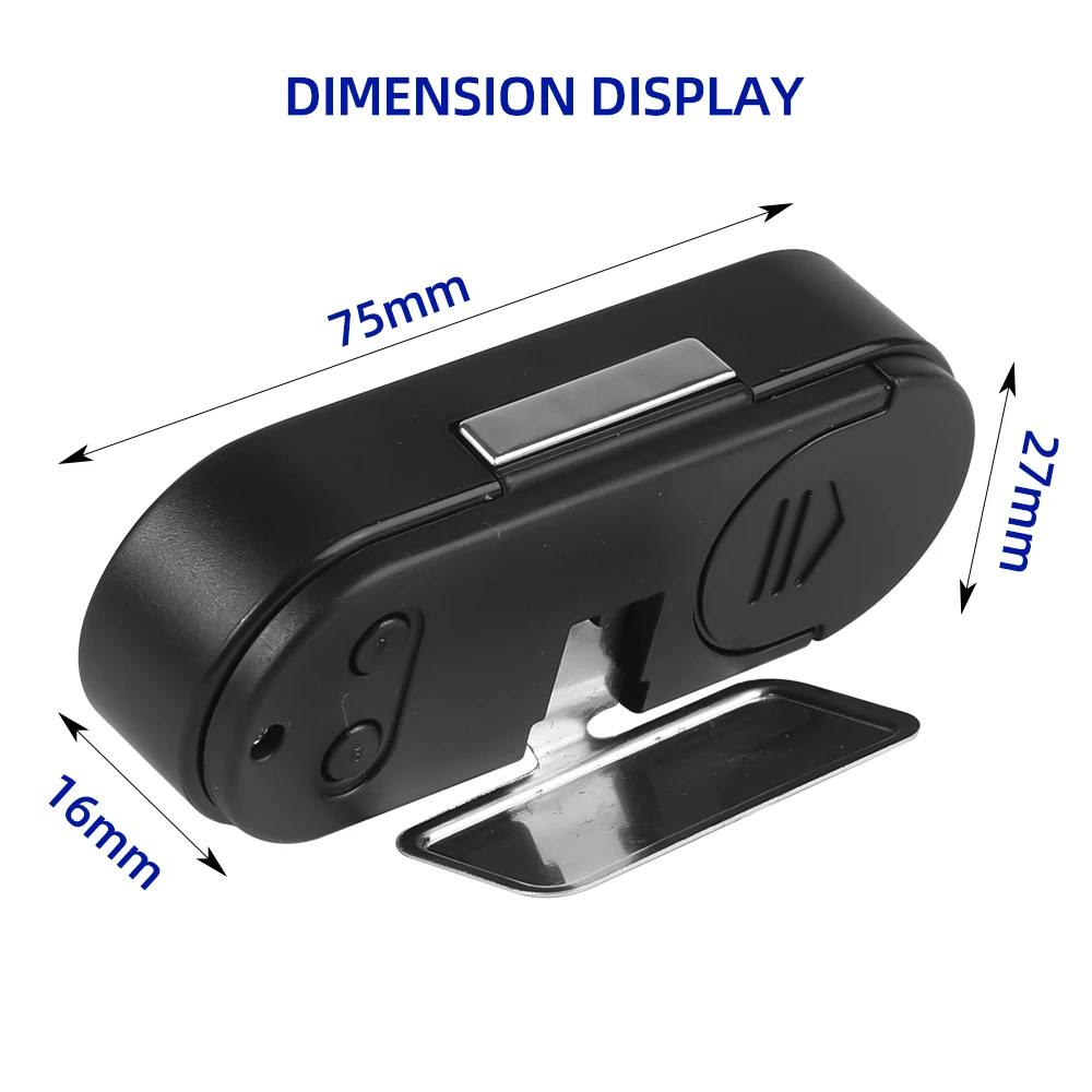 Car Clock Digital Thermometer Time Watch 2 In 1 Auto Clocks Luminous LCD Backlight Digital Display Car Styling Accessories - Image 4