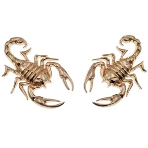 1PC SILVER 3D SILVER METAL SCORPION 3M STICKERS FOR ADDITION EMPLEMENT LOGO DECAL FOR BMW Ford Skoda Hyundai Honda Toyota Kia 10 Main Sales Hyundai emblem - №5