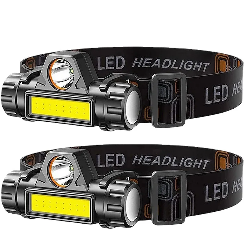 Rechargeable Headlight 50000LM T6 LED Headlamp Fishing Lamp Lightweight Head Torch Light Universal Miner Lamp