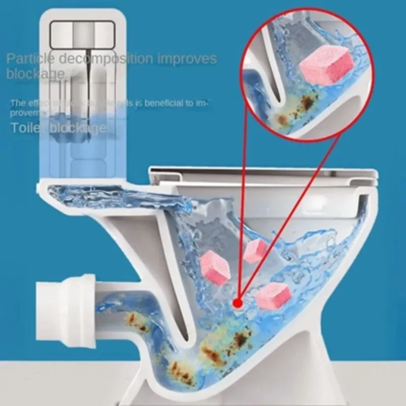 Toilet Cleaner Effervescent Tablets Urine Scale Remover Deodorant Odor Removal Cleaning Tablets Household Toilet Descaler view 3