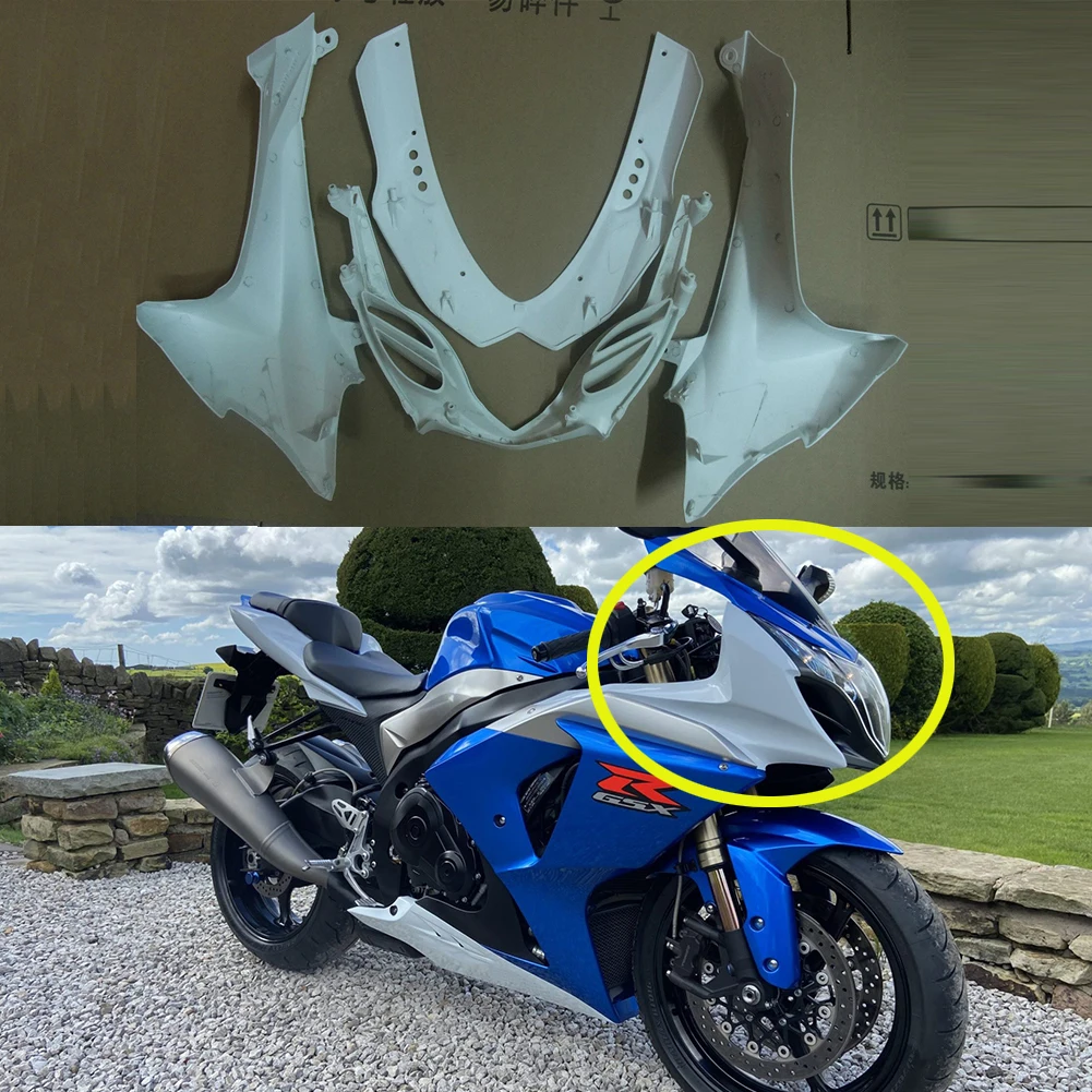 

Unpainted White Upper Front Cowl Nose Fairing Fit For Suzuki K9 GSXR1000 2009 2010 2011 2012 2013 2014 2015 2016