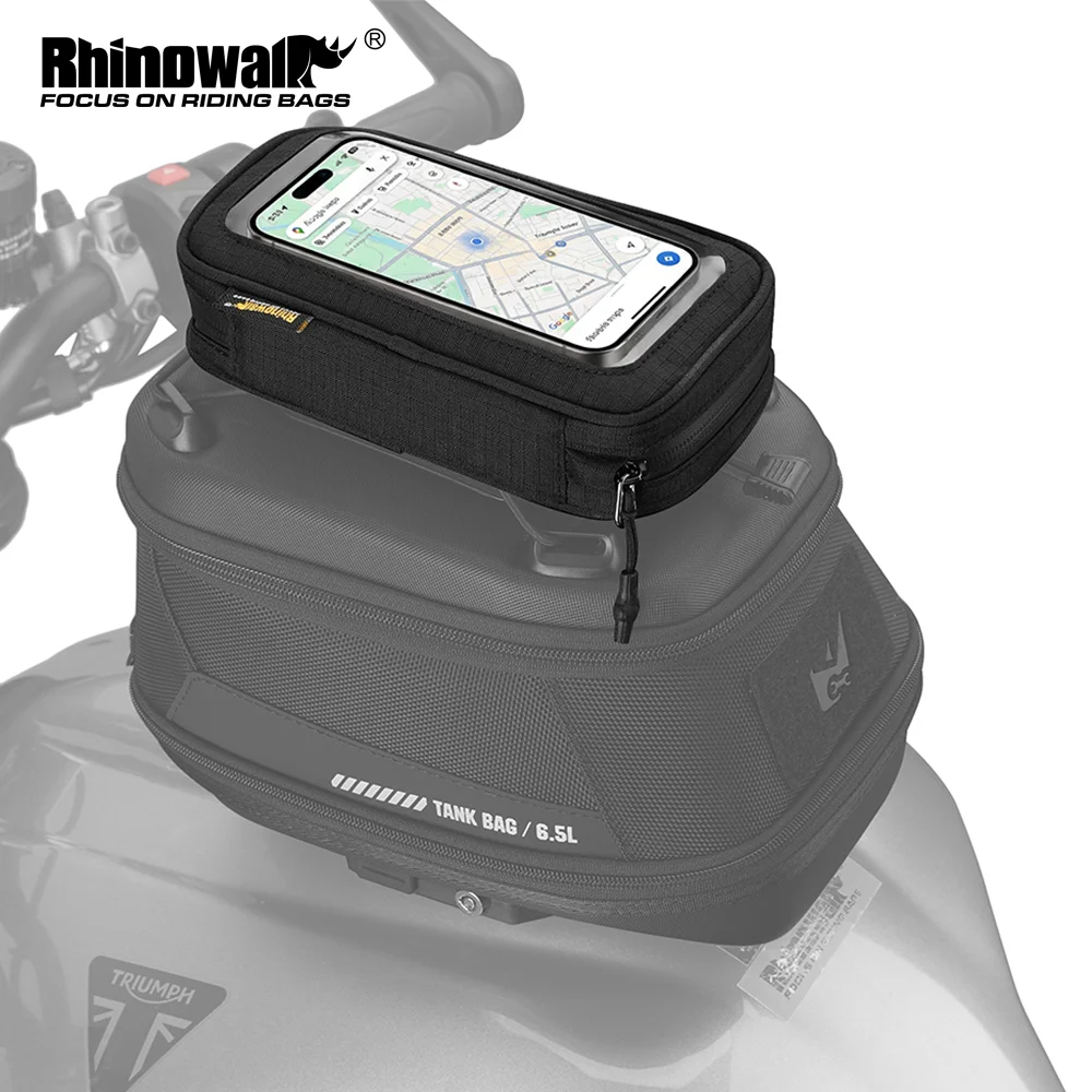 Rhinowalk Motorcycle Multi-Functional Expandable Phone Bag Supports 7 Inch Phone Easy Navigation Molle Model Tool Bag