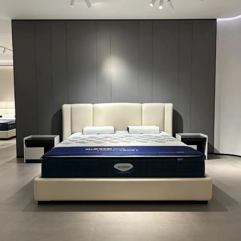 New designer master bedroom environmentally friendly microfiber leather soft