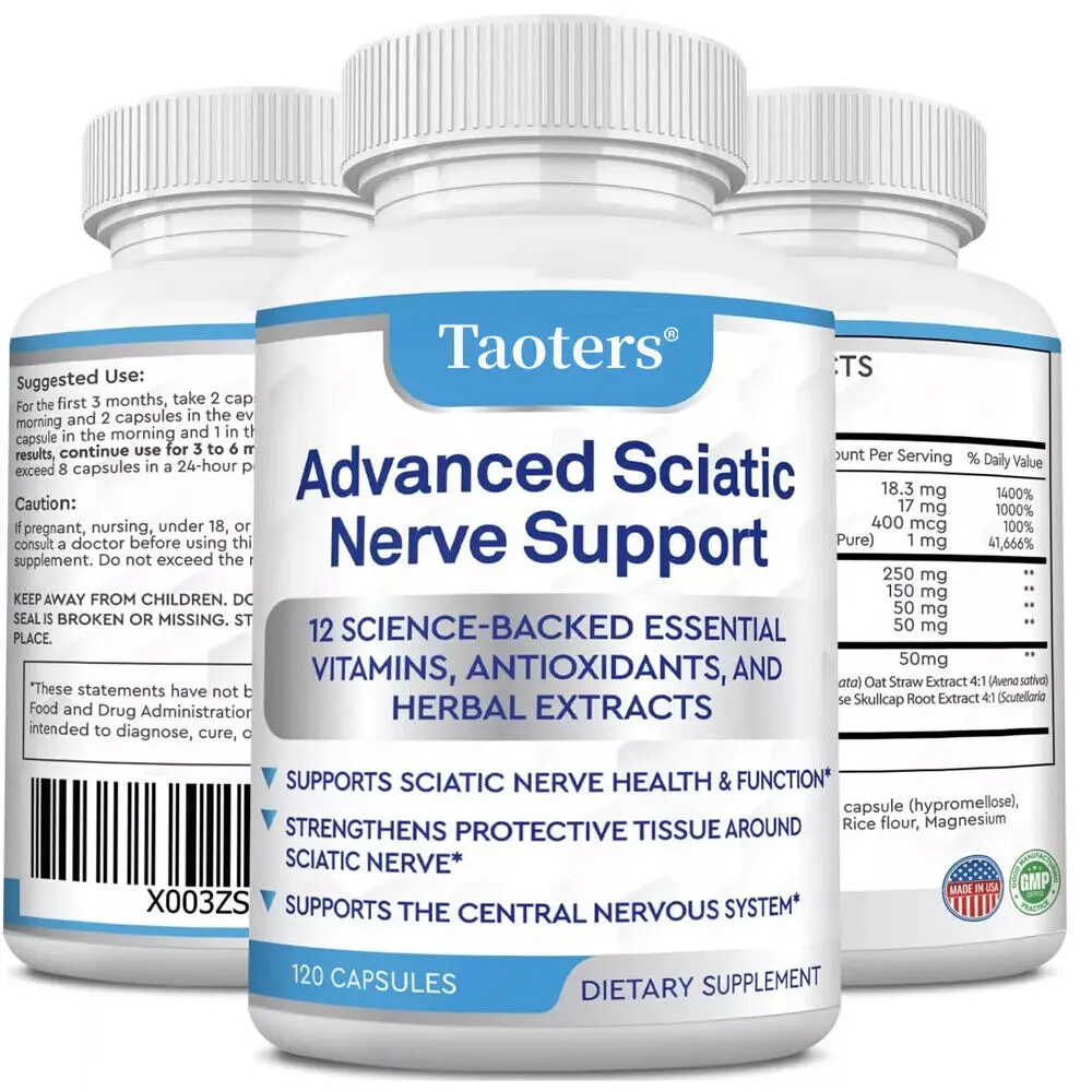 Advanced Sciatic Nerve Support Essential Alpha Lipoic Acid Vitamins, Antioxidants Support Sciatic Nerve Health and Function