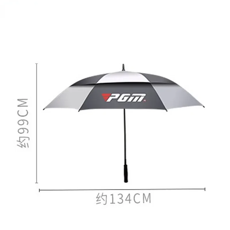 PGM-Guarda-chuva de golfe à prova de chuva de camada dupla, impermeável, material de fibra de vidro, primavera e verão, automático e manual, YS003