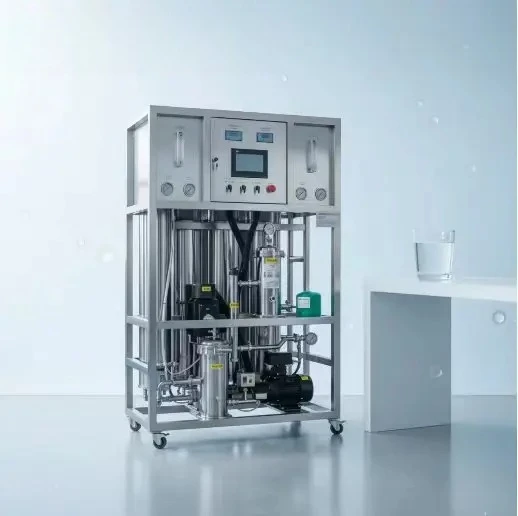 For 500 L/h Reverse Osmosis Water Purification System with PLC Pump 1 Year Warranty-Water Treatment Machinery customize