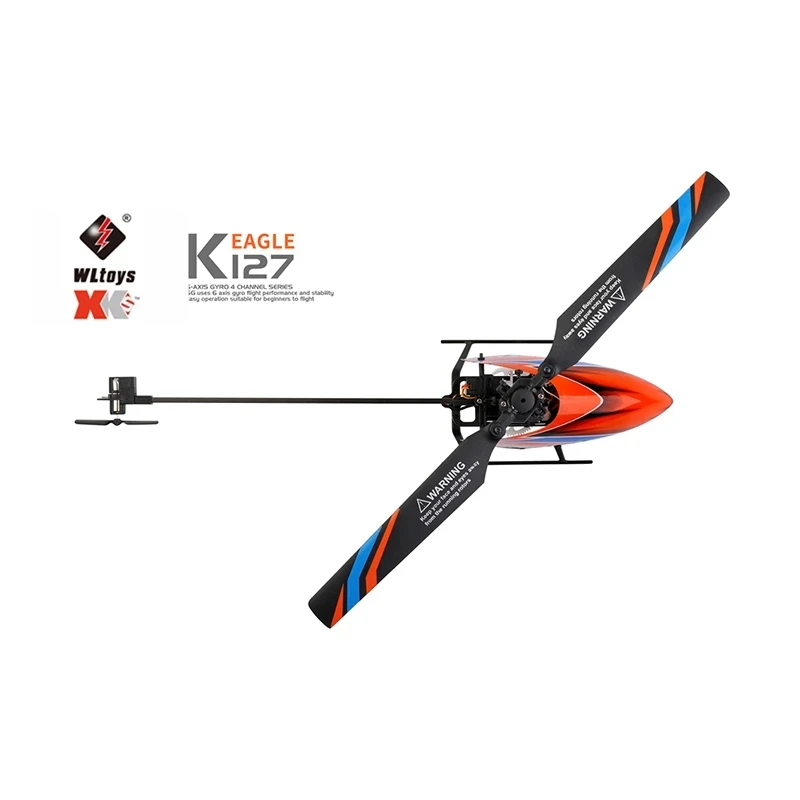 WLtoys XKS RC Helicopters K127 6-Aixs Gyroscope 2.4G 4CH Single Blade Propellor Gyro Mini RC Helicotper for Kid Gift RC Toy V911