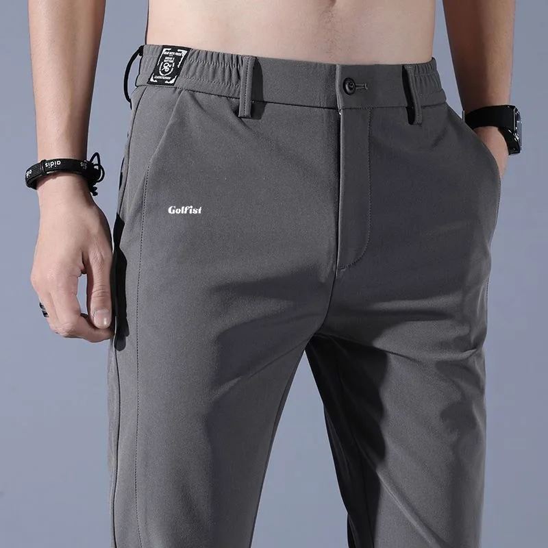 2026 Spring Golf Wear Men Luxury Brand Golf Pants Fashion High Waist Casual Trousers New Straight Pants Men's Golf Clothing