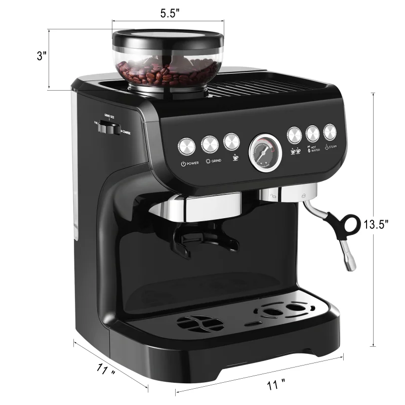 Warehouse Wholesale High Quality Roaster Espresso Coffee Machine Coffee Maker With A Pot That Keeps The Heat