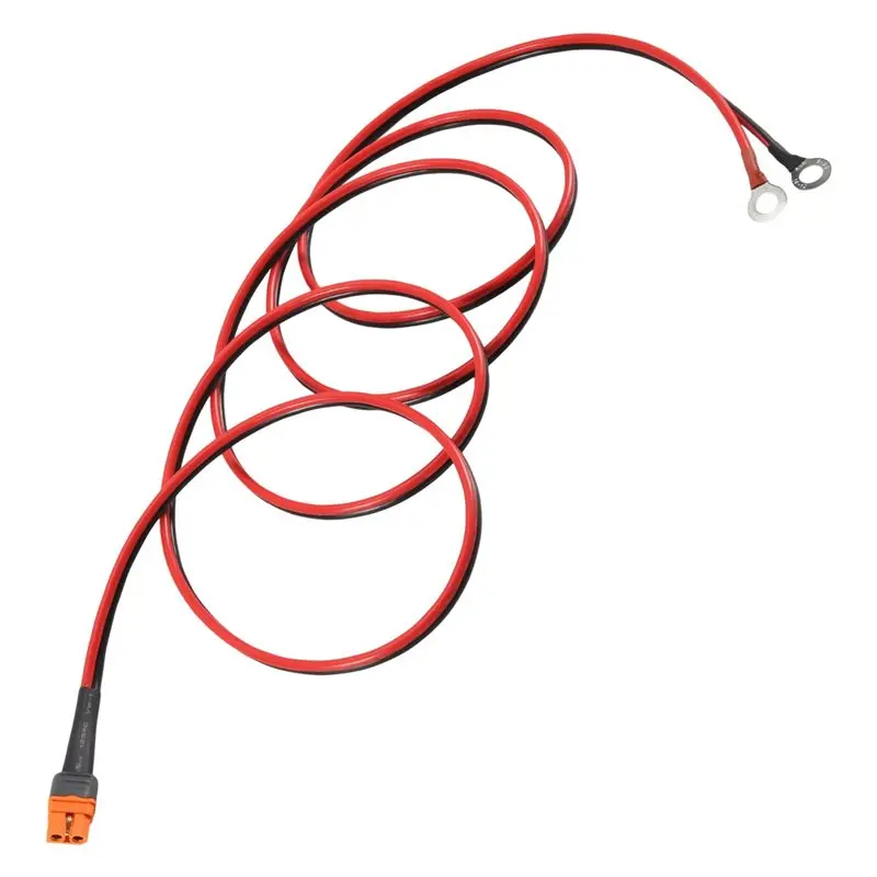 SOFT-12AWG Xt60i Female To O Ring Connector For RC Battery Solar Portable Power Power Station And Solar Panel