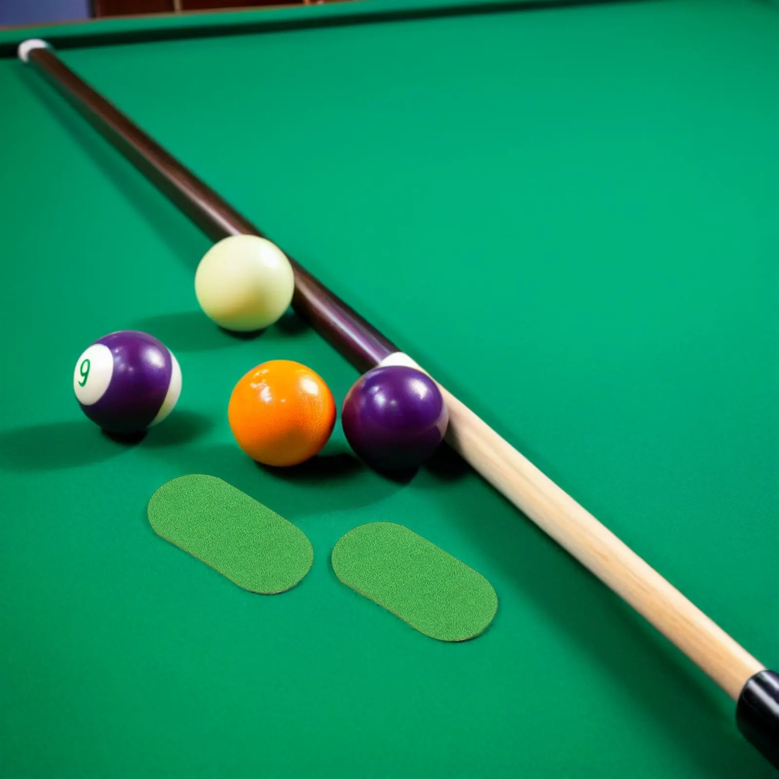

2 Sheets Green Pool Table Marker Spots Billiard Table Felt Repair Stickers Wear Resistant Adhesive Patches for Pool Snooker