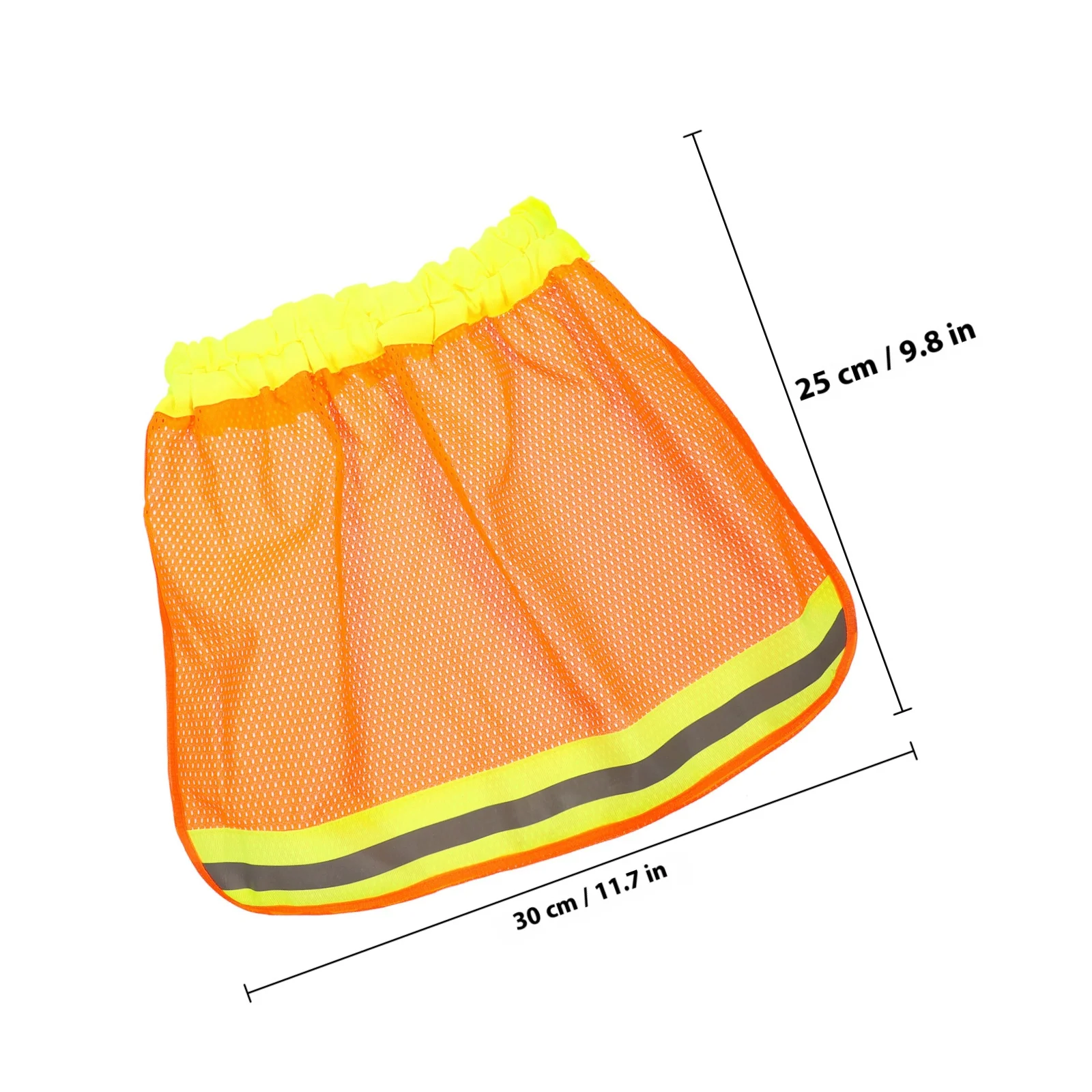 Reflective Hard Hat Neck Shade Sun Visor Brim Cover for Outdoor Construction Workers Welding Hiking Cycling Safety Accessory