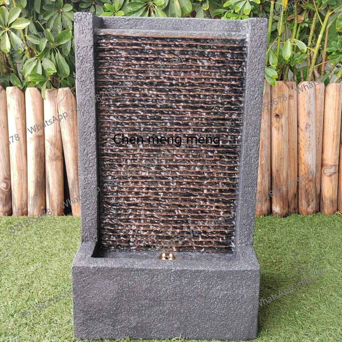 Imitation stone slate flowing water effect courtyard indoor outdoor garden art landscape landscape appreciation fountain