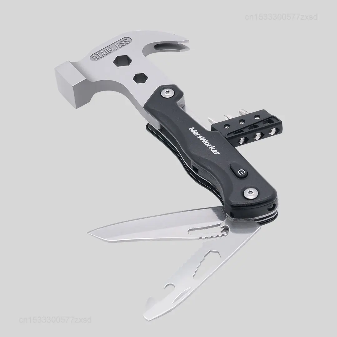 Xiaomi Marsworker Hand Tools Multi-Functional Hammer Wrench Knife Pliers Folding Tools Adjustable Wrench Survival Multitools