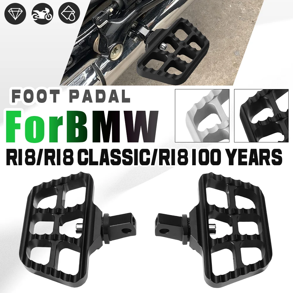 

For Bmw R 18 Classic R18 100 Years Footpeg Front Footrest Pedals Motorcycle Driver Rotatable Floorboards Foot Rests Accessories