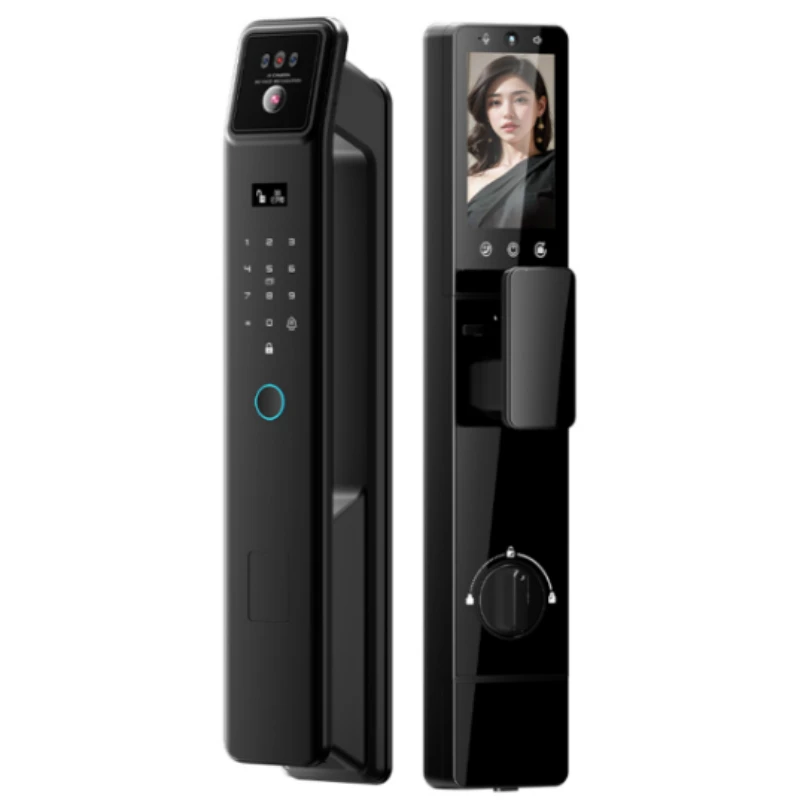 Smart door lock group, dual electric shooting, automatic fingerprint lock