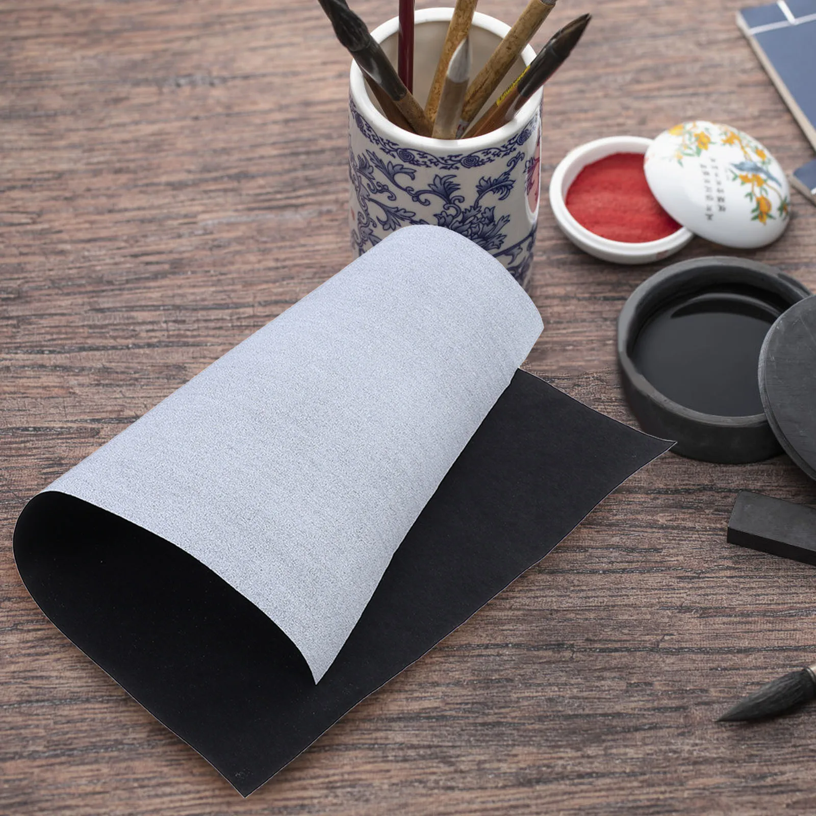 6 قطع من قماش الكتابة المائي القابل لإعادة الاستخدام للخط الصيني، حصيرة ممارسة متينة للمدارس والمكاتب ورق الرسم