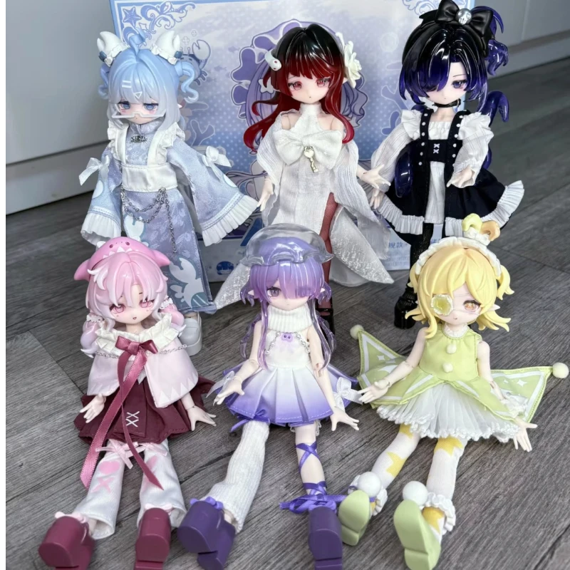 In Stock Come4free Minty 1/8 BJD Ocean Gem Series Blind Box Articulated Doll Cute Figurine Figure Ornament Birthday Gift Collect